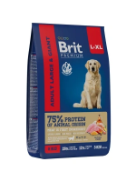 Brit Premium Dog Adult Large and Giant курица сухой корм для крупных и гигантских пород собак 15кг