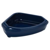 Moderna туалет-лоток угловой Corner Tray 55x45x13h см, синий\серый